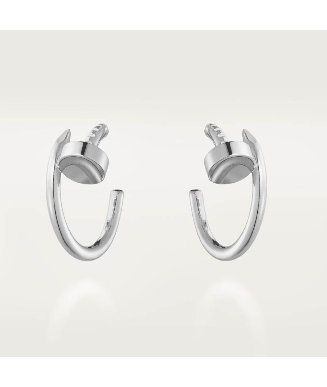 CARTIER Серебряные серьги из белого золота, фото 4