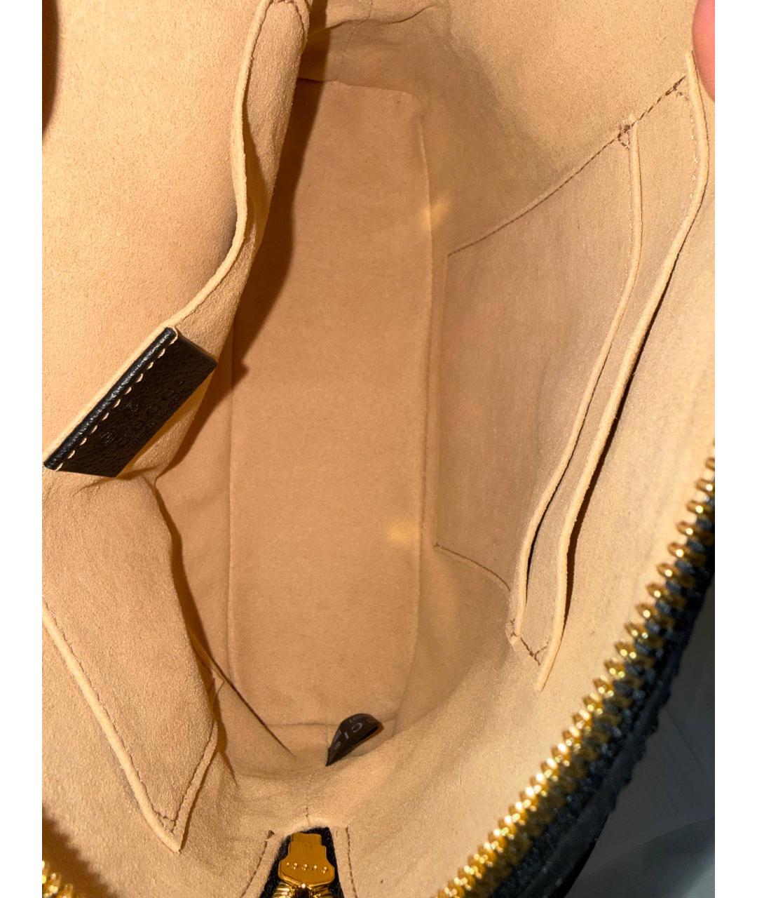 GUCCI Черная кожаная поясная сумка, фото 7