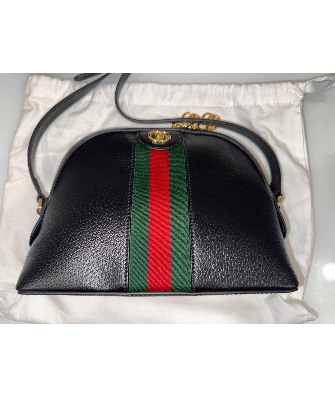 GUCCI Черная кожаная поясная сумка, фото 4