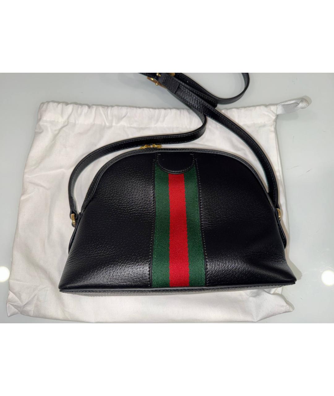 GUCCI Черная кожаная поясная сумка, фото 5