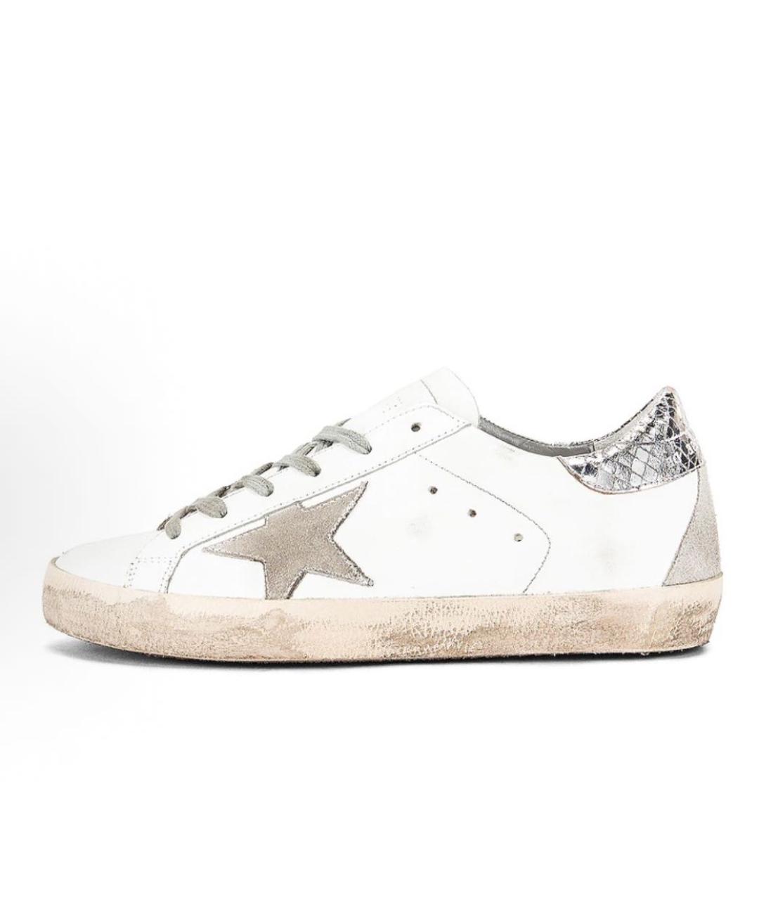 GOLDEN GOOSE Белые кожаные кеды, фото 9