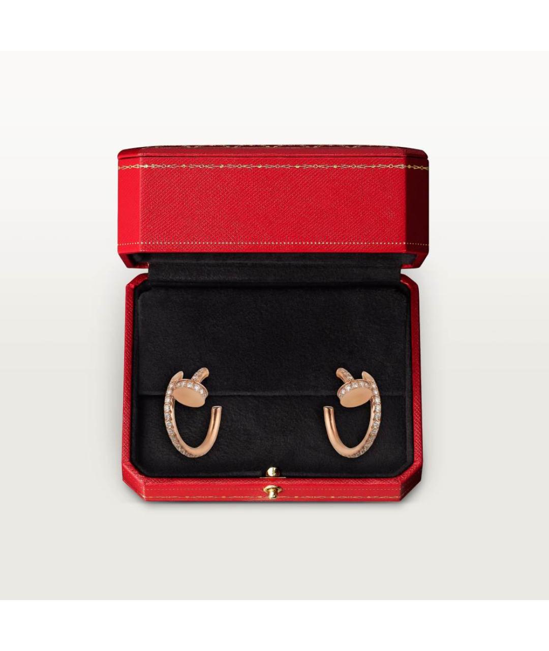 CARTIER Золотые серьги из розового золота, фото 3