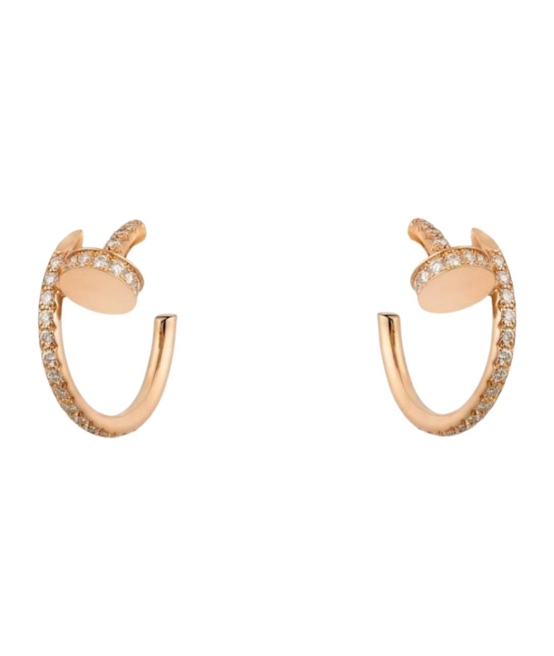 CARTIER Золотые серьги из розового золота, фото 1