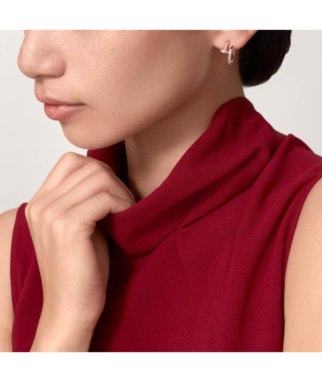 CARTIER Золотые серьги из розового золота, фото 2