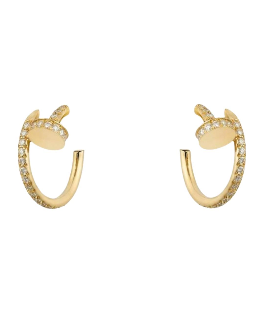 CARTIER Золотые серьги из желтого золота, фото 1