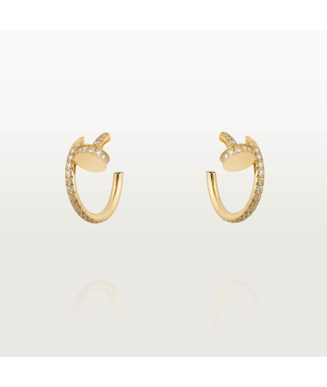CARTIER Золотые серьги из желтого золота, фото 4