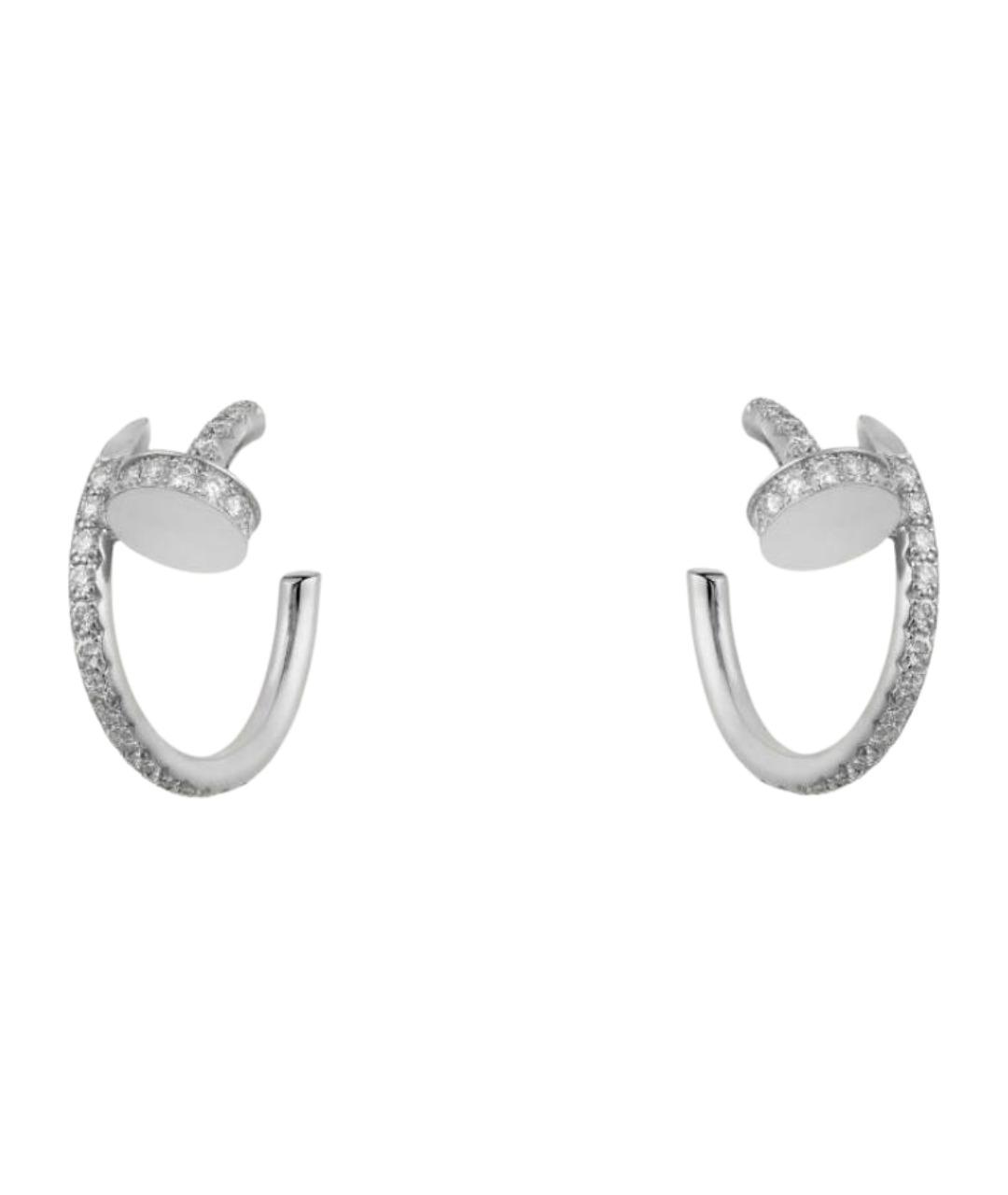 CARTIER Серебряные серьги из белого золота, фото 1