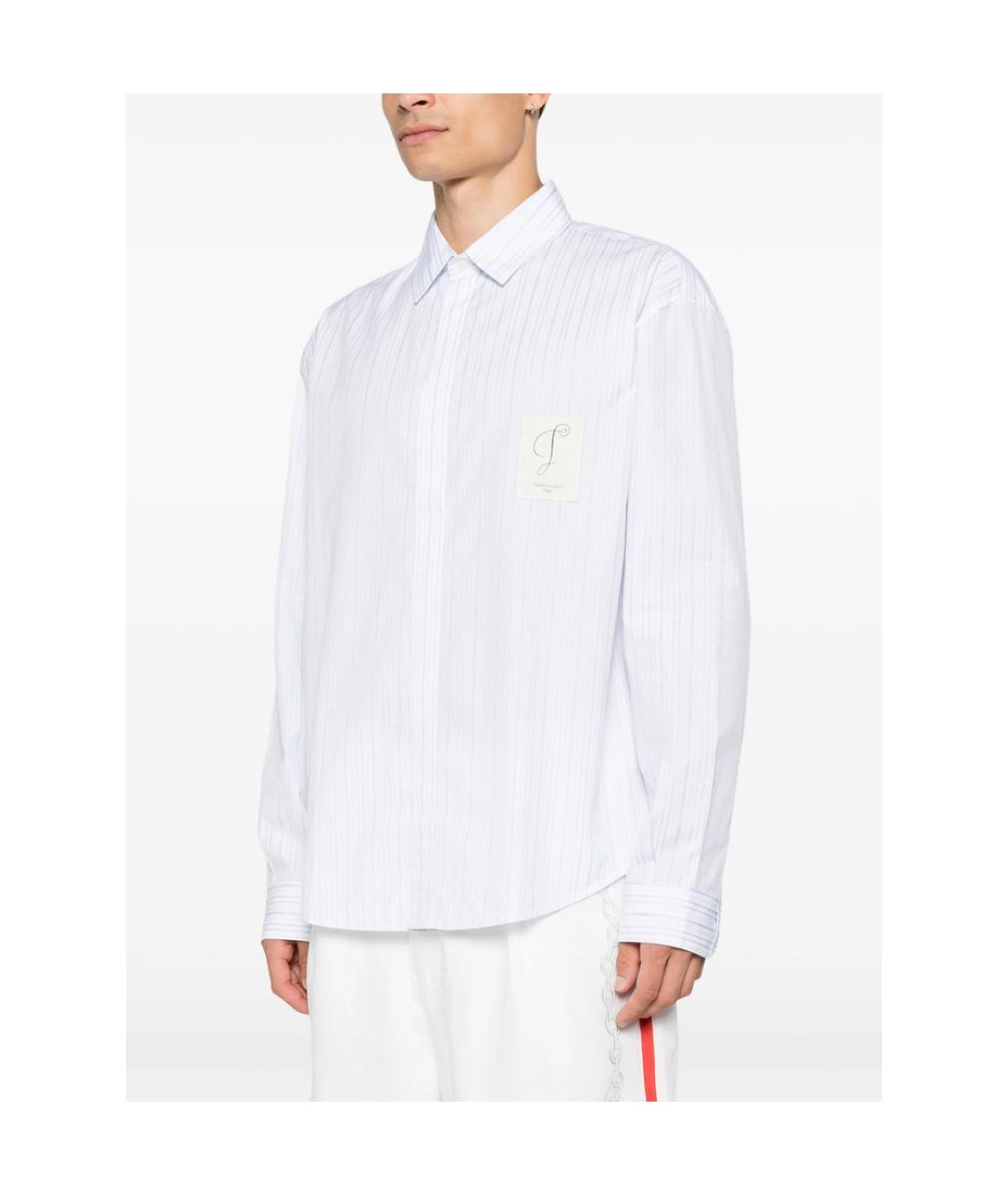 JACQUEMUS Белая хлопковая классическая рубашка, фото 2