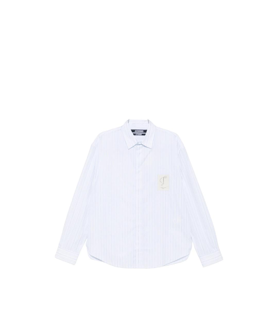 JACQUEMUS Белая хлопковая классическая рубашка, фото 1