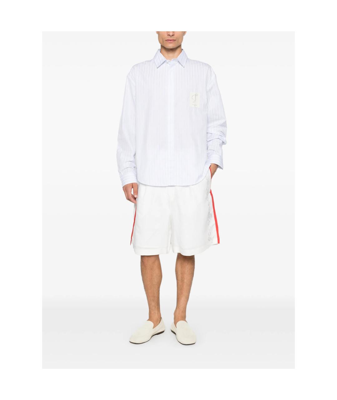 JACQUEMUS Белая хлопковая классическая рубашка, фото 3