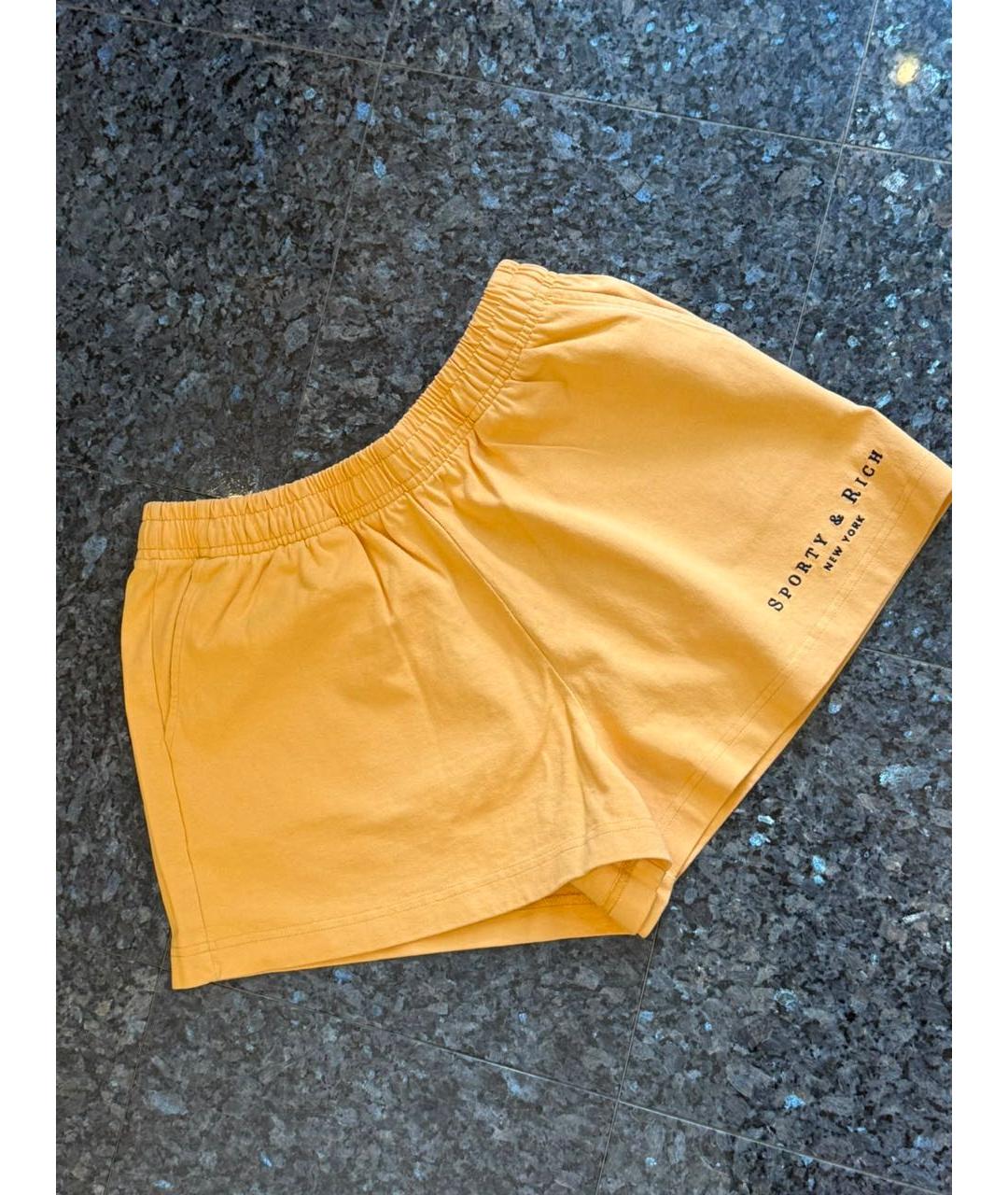 SPORTY AND RICH Желтый хлопковый костюм с брюками, фото 2