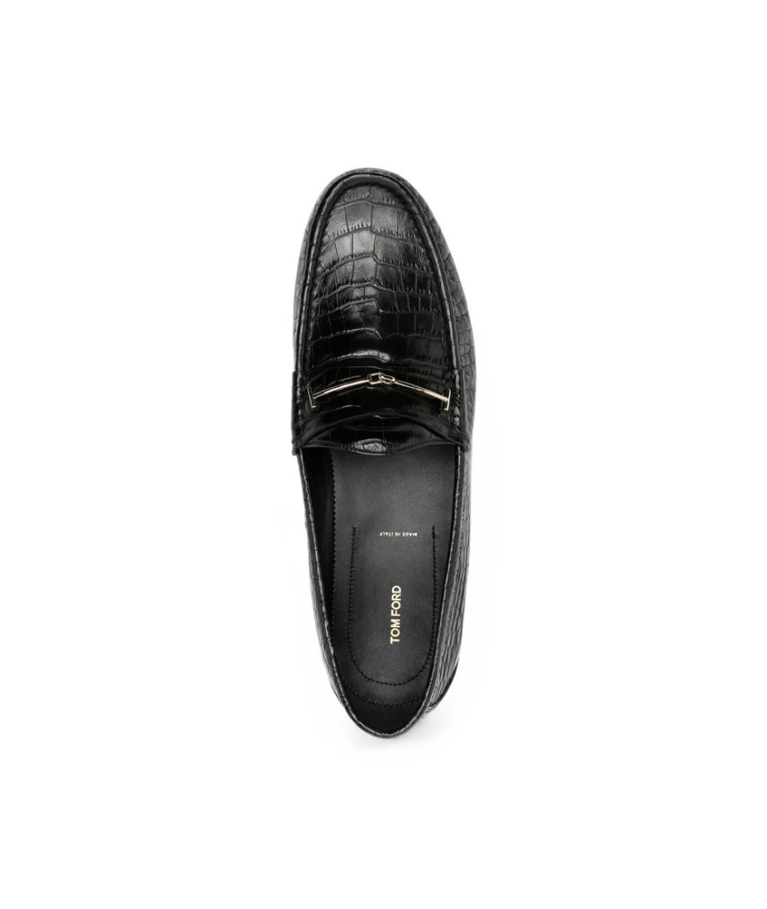 TOM FORD Черные кожаные лоферы, фото 2