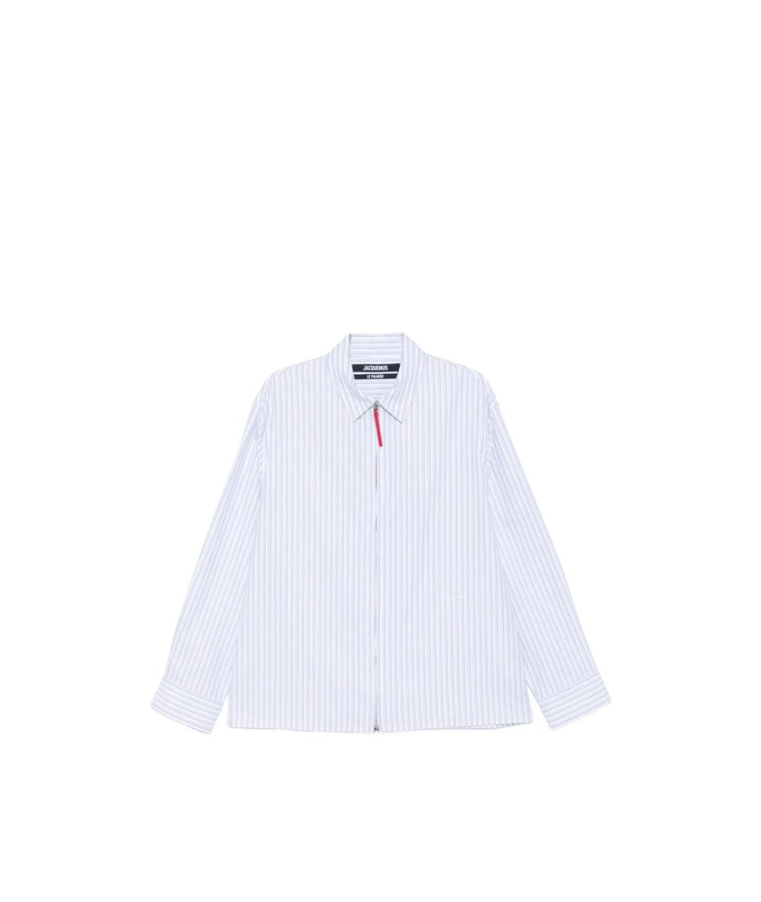 JACQUEMUS Белая хлопковая классическая рубашка, фото 1