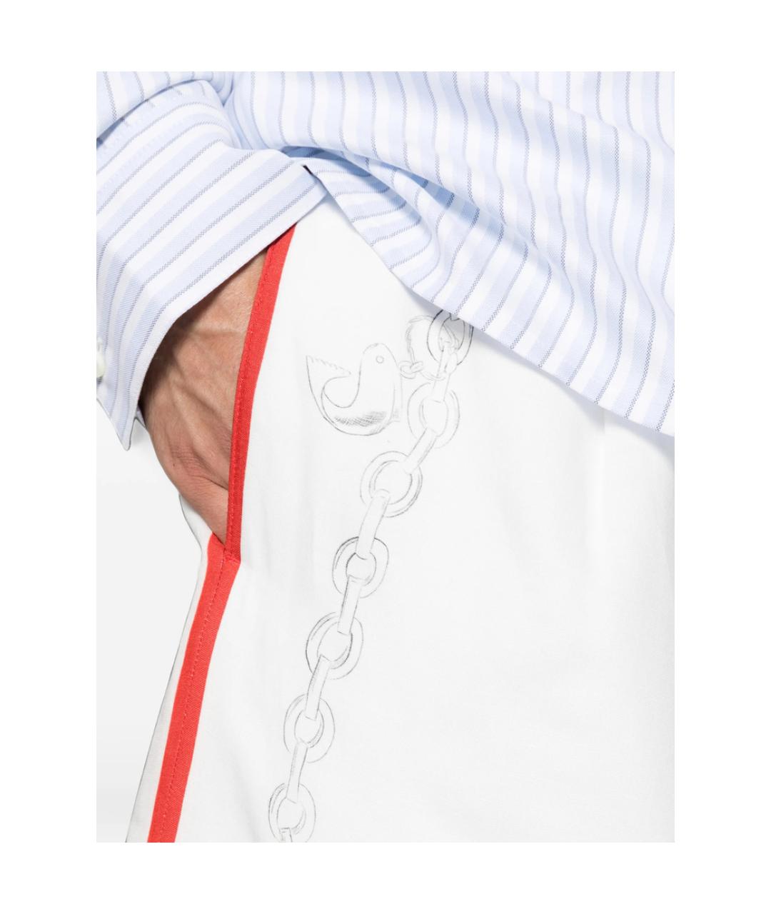 JACQUEMUS Белые хлопковые шорты, фото 5