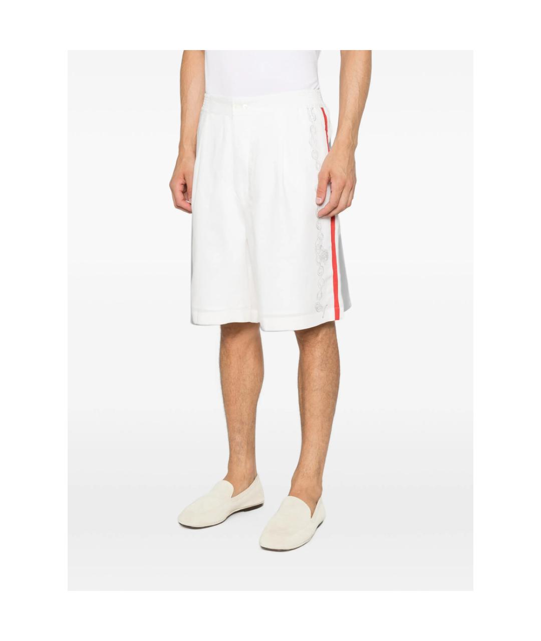 JACQUEMUS Белые хлопковые шорты, фото 4