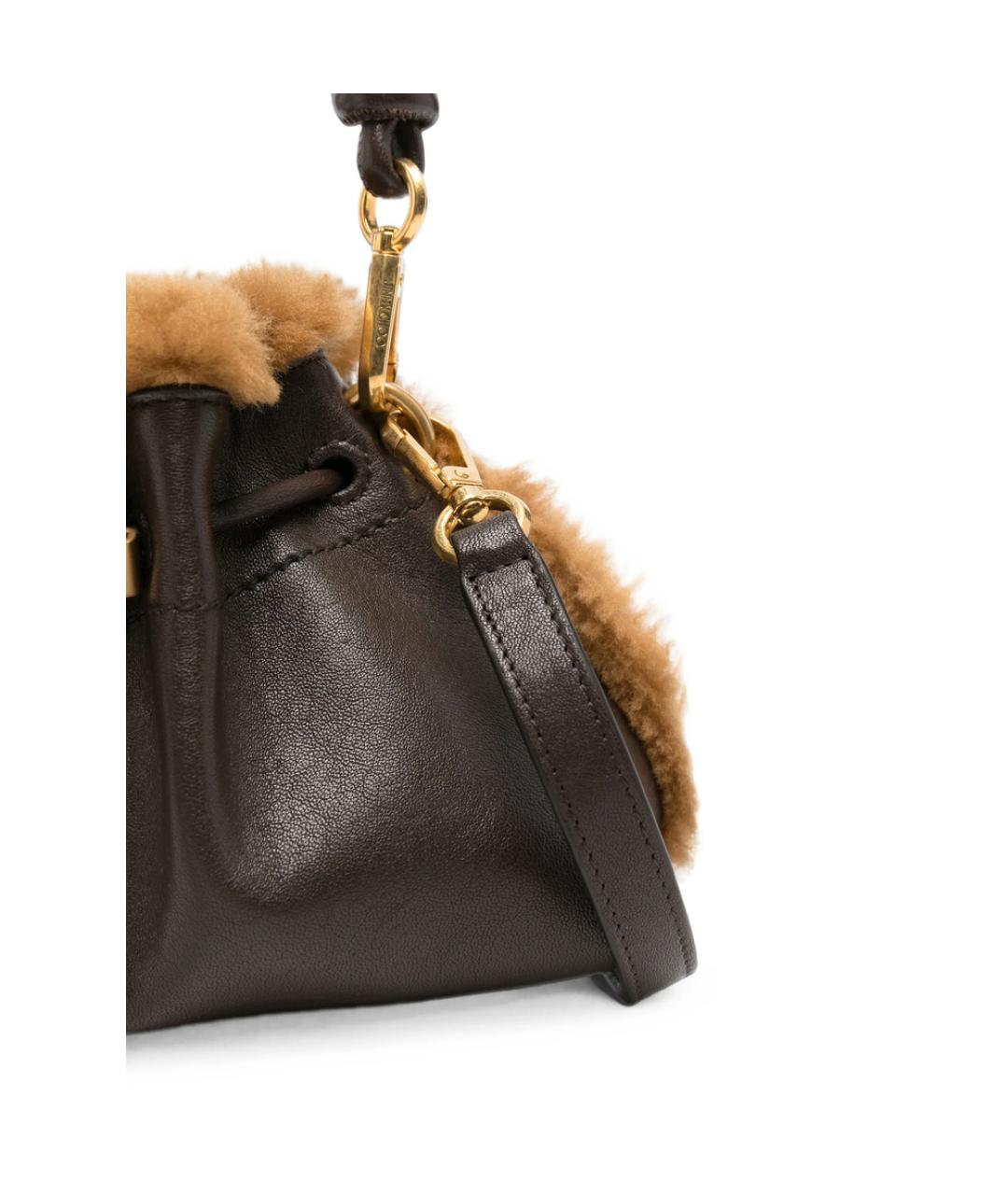 JIMMY CHOO Коричневая кожаная сумка тоут, фото 2