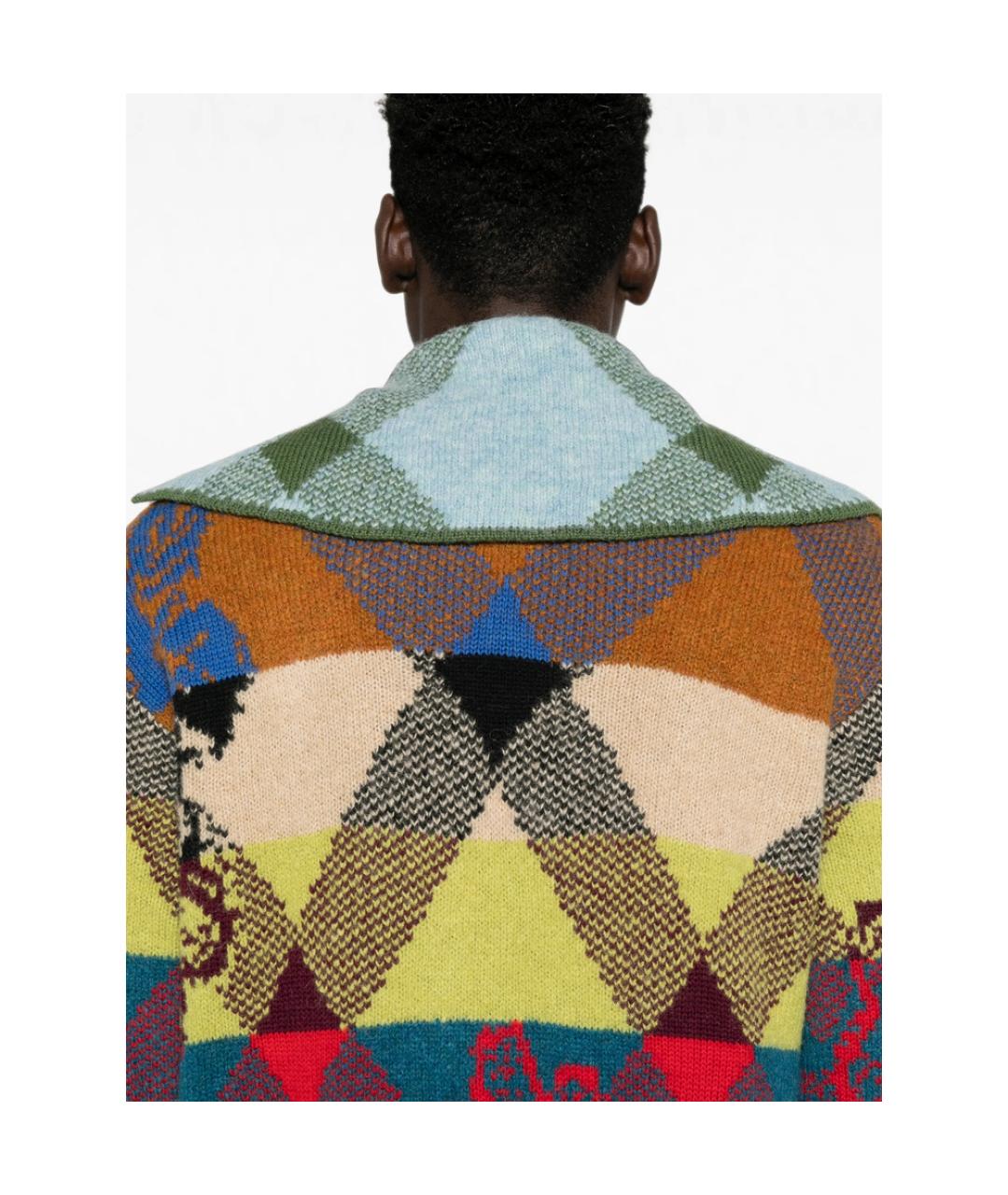 DRIES VAN NOTEN Синее шерстяное пальто, фото 5