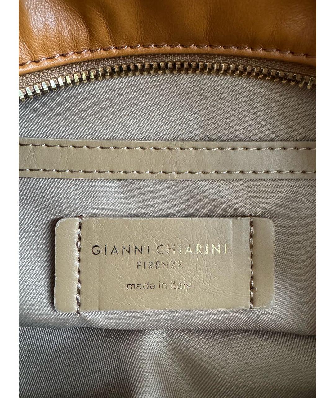 Gianni Chiarini Коричневая кожаная сумка через плечо, фото 4