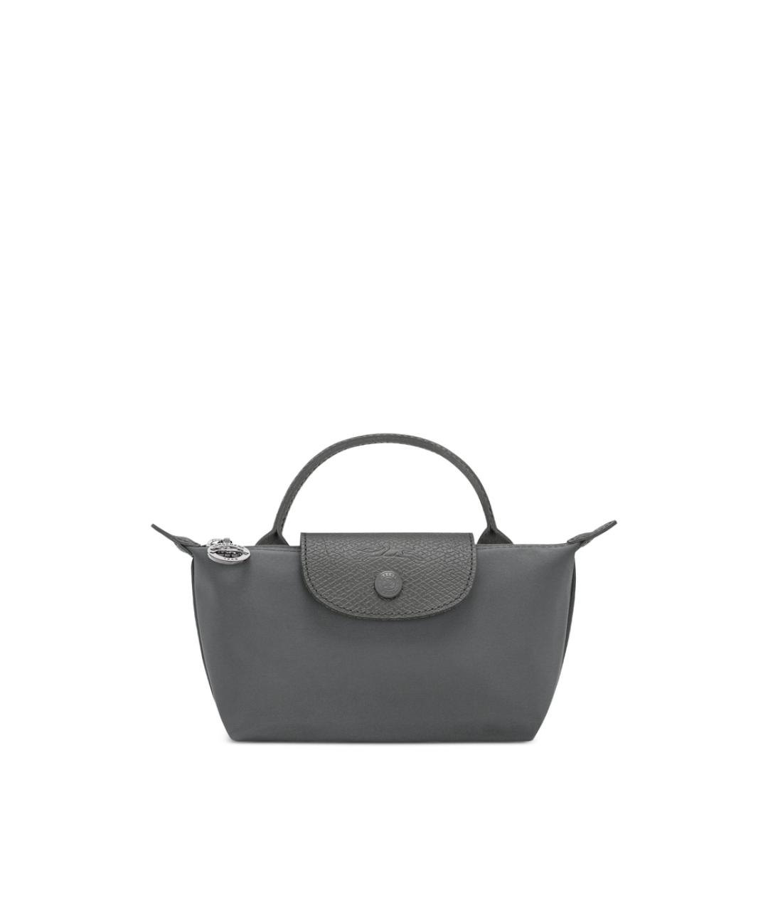 LONGCHAMP Антрацитовая синтетическая сумка тоут, фото 1