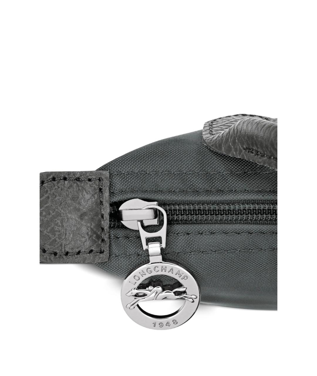 LONGCHAMP Антрацитовая синтетическая сумка тоут, фото 5