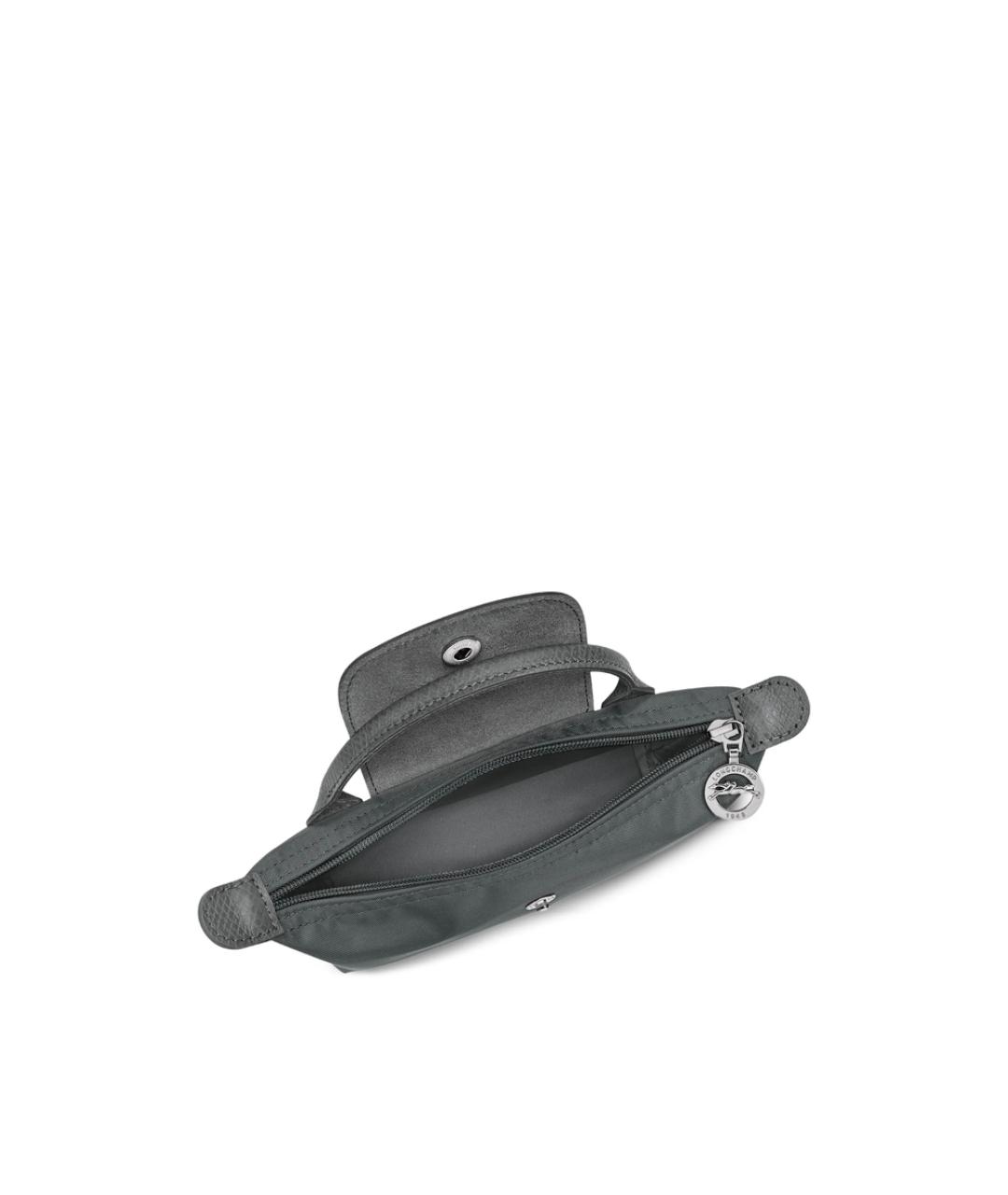 LONGCHAMP Антрацитовая синтетическая сумка тоут, фото 4