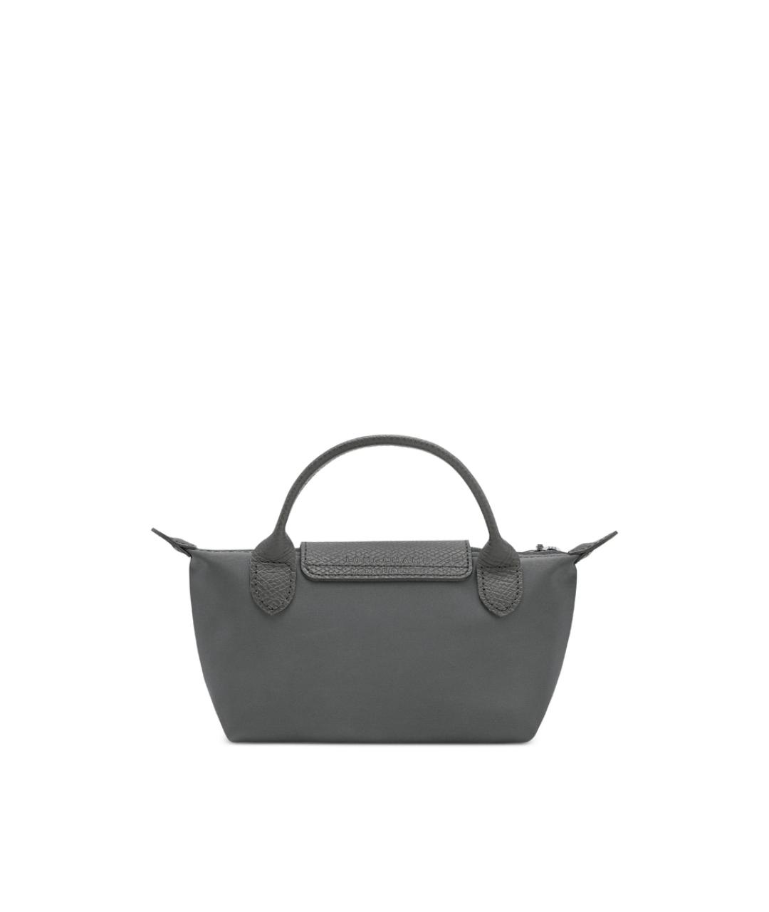 LONGCHAMP Антрацитовая синтетическая сумка тоут, фото 3