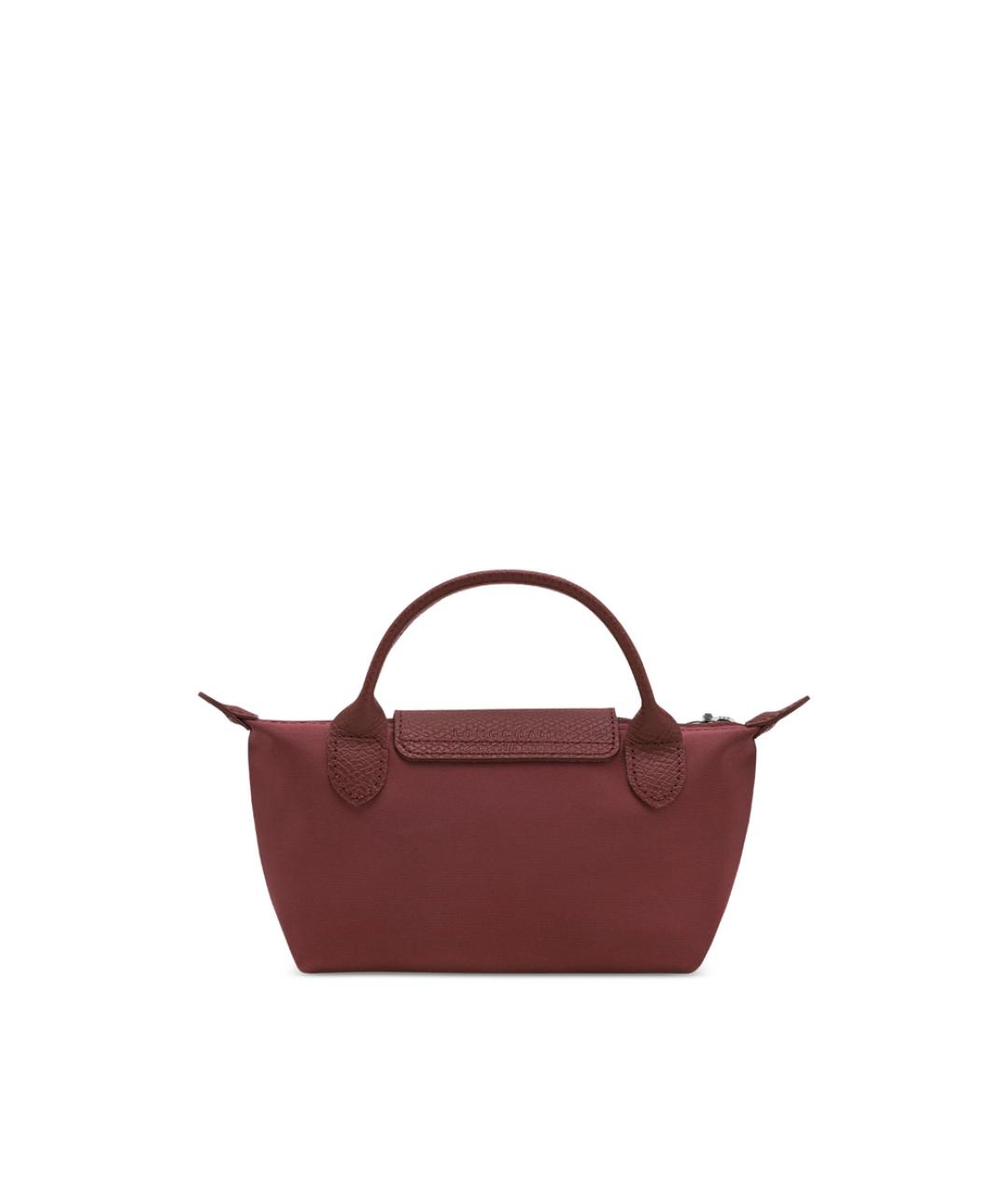 LONGCHAMP Бордовая синтетическая сумка тоут, фото 3