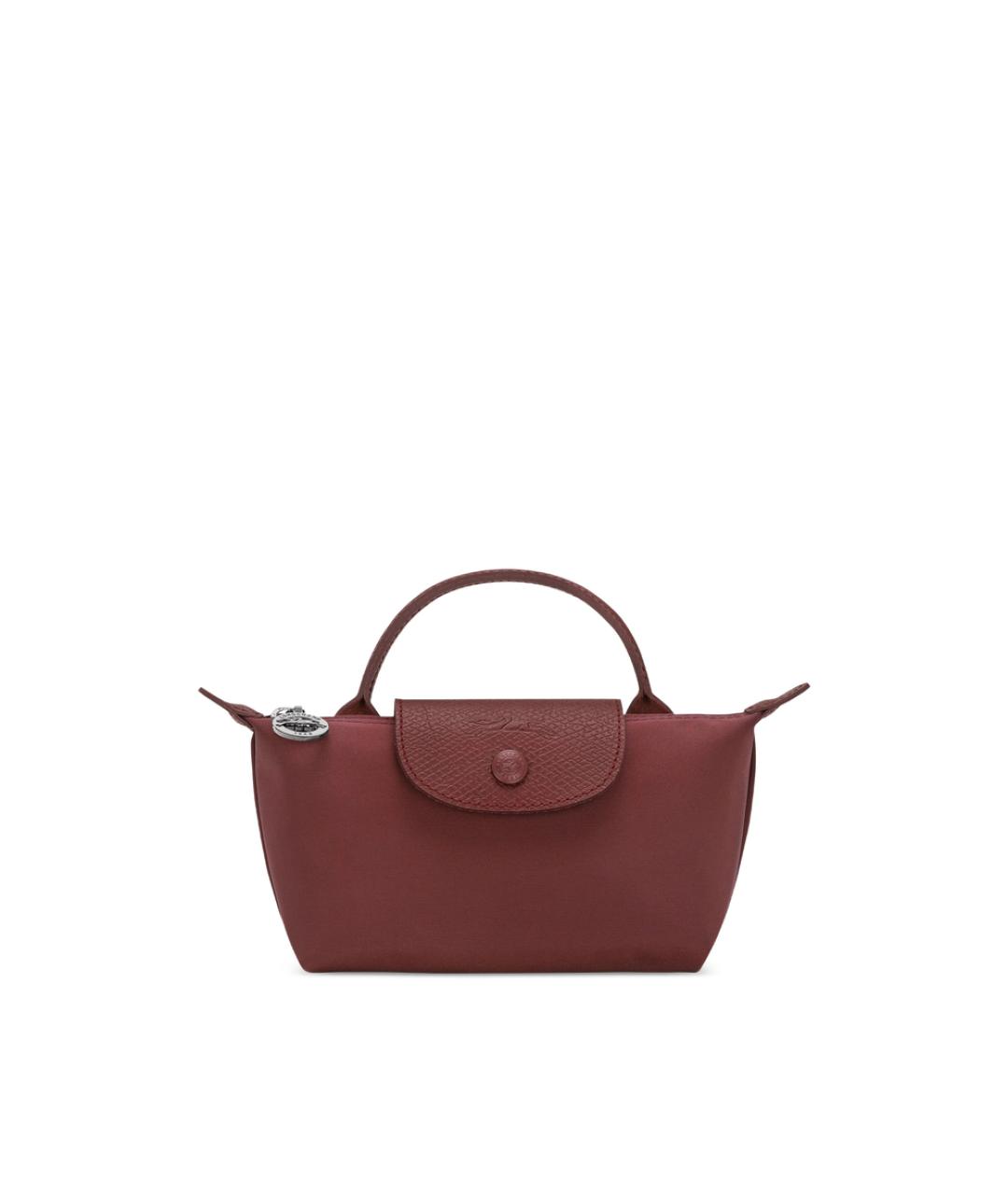 LONGCHAMP Бордовая синтетическая сумка тоут, фото 1