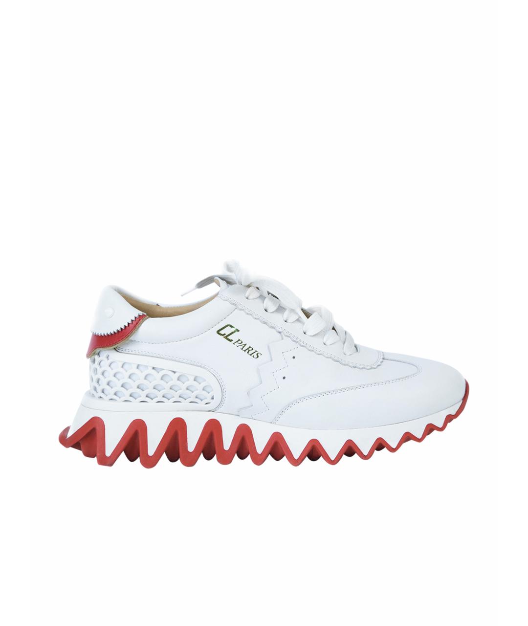 CHRISTIAN LOUBOUTIN Белые кожаные кроссовки, фото 1