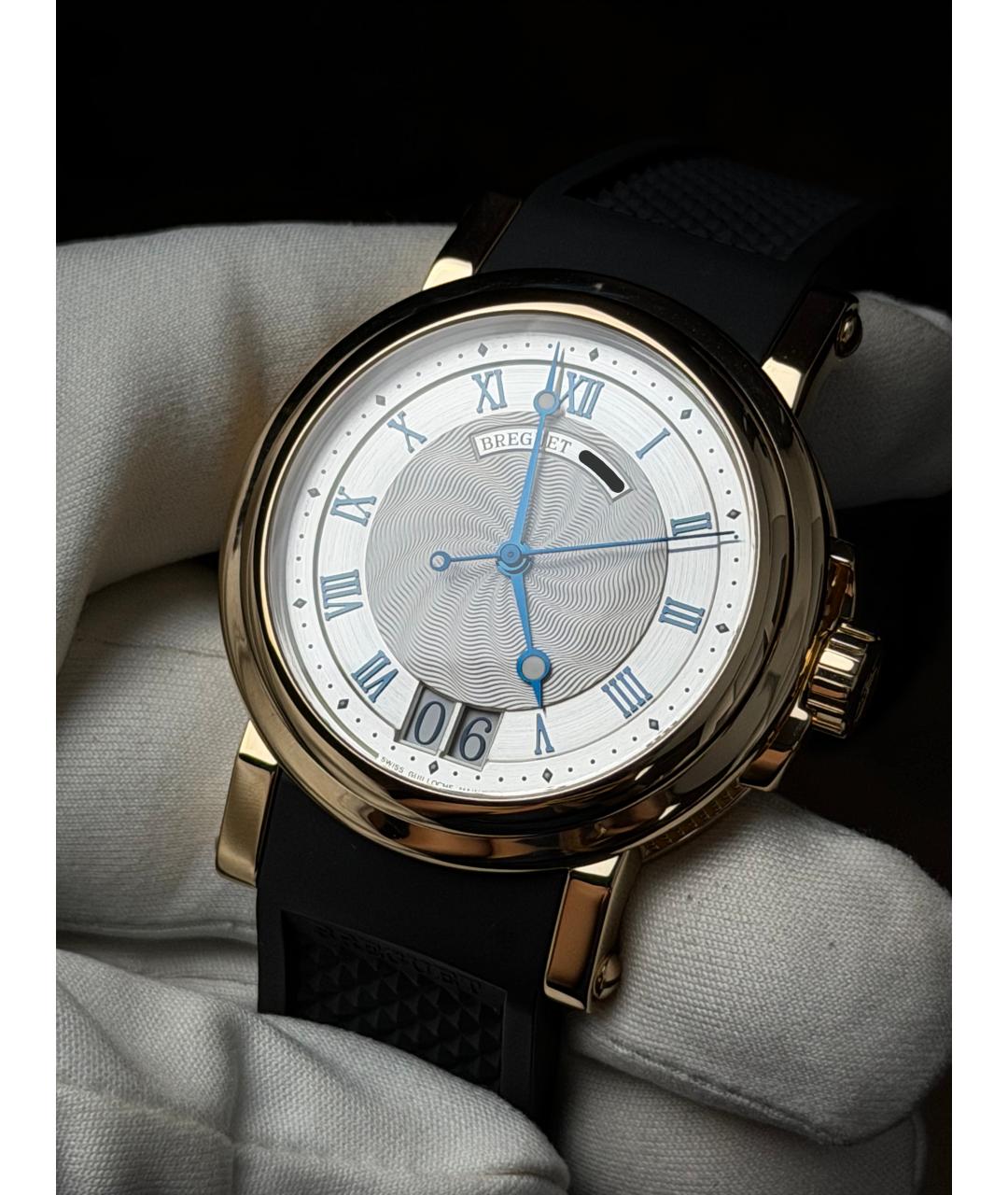 Breguet Серые часы из желтого золота, фото 3