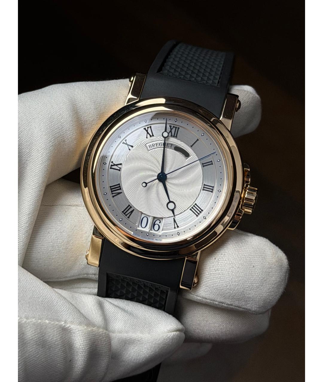 Breguet Серые часы из желтого золота, фото 2