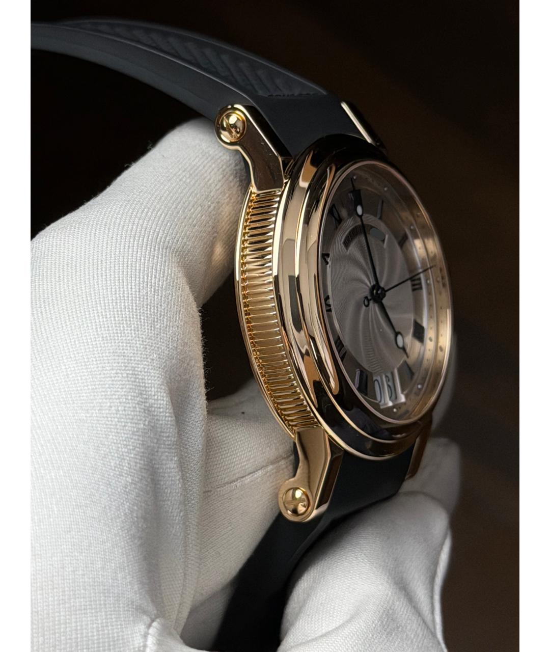 Breguet Серые часы из желтого золота, фото 5