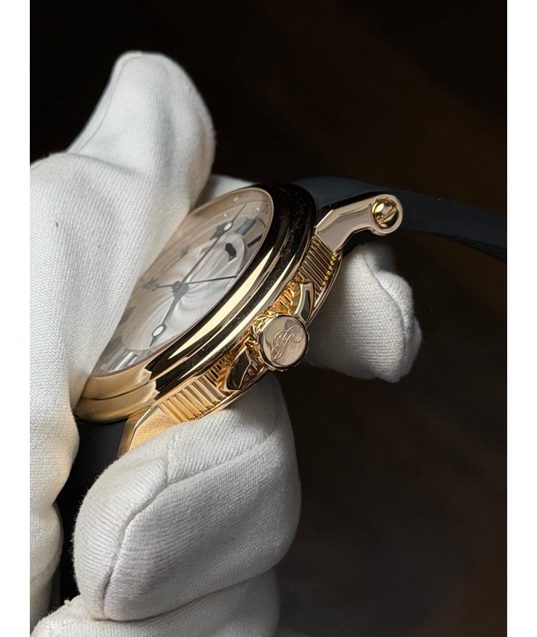 Breguet Серые часы из желтого золота, фото 4