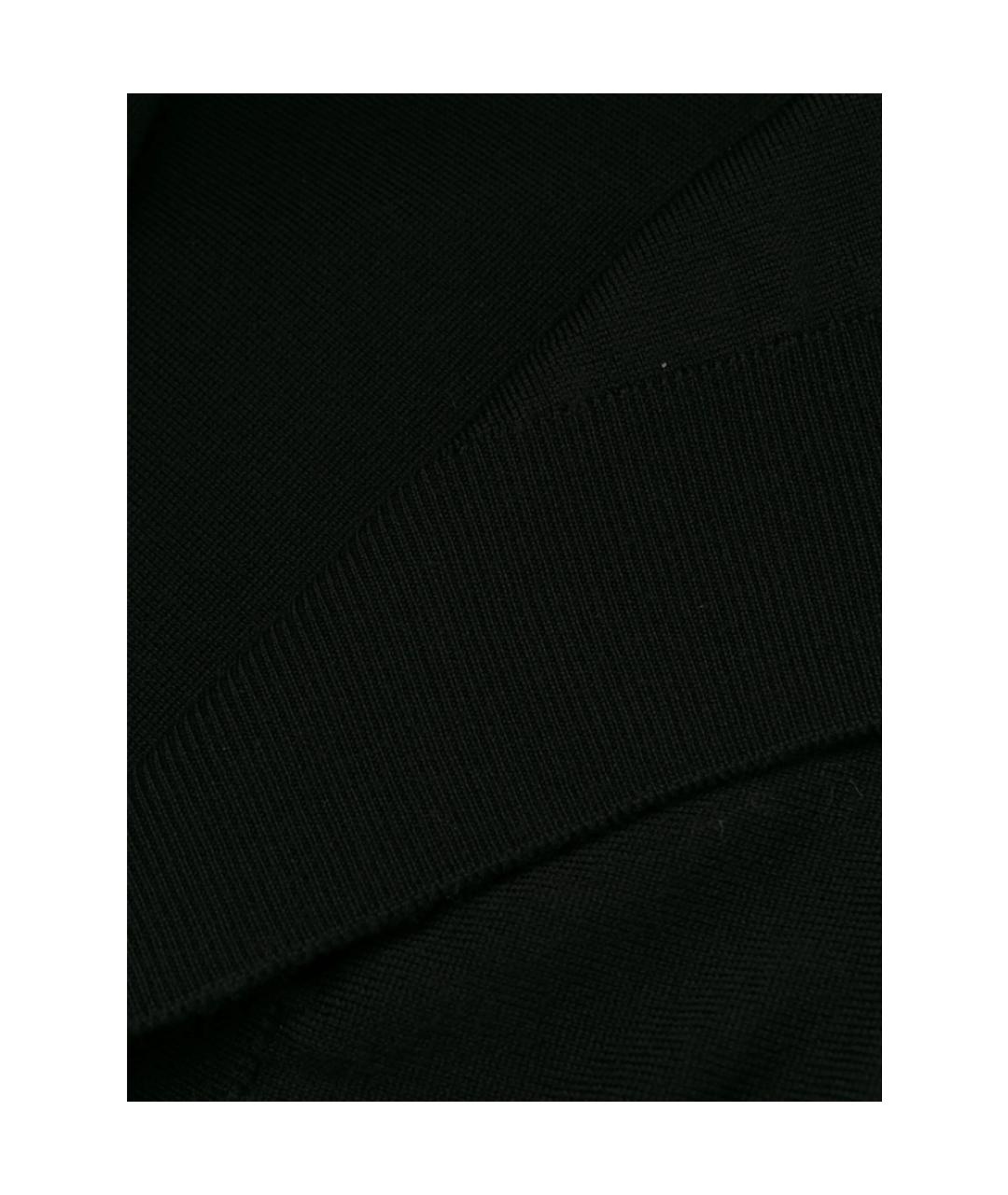 JOHN SMEDLEY Черная шерстяная водолазка, фото 6
