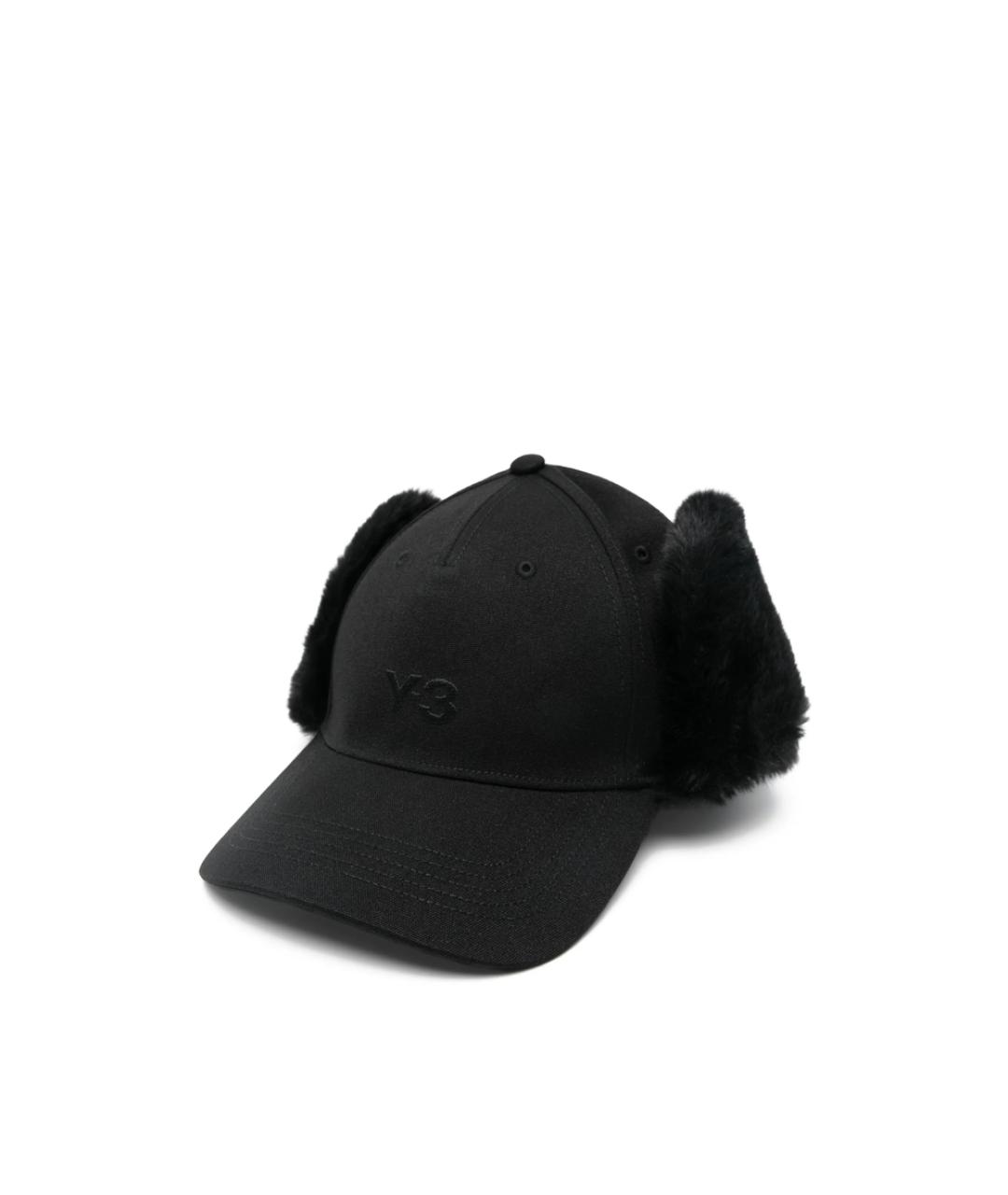 Y-3 Черная синтетическая кепка/бейсболка, фото 1