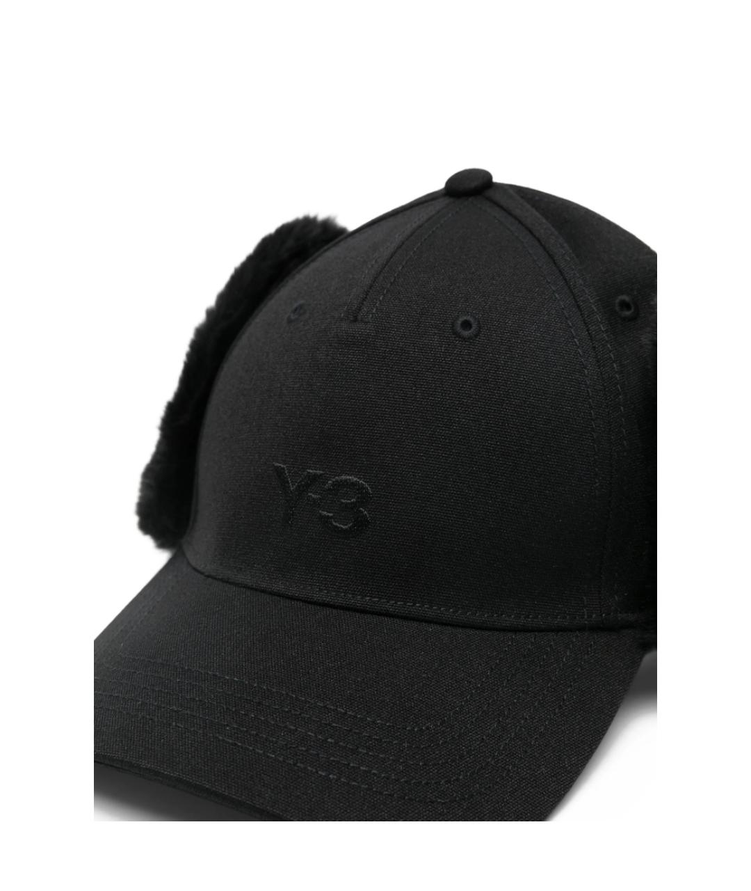Y-3 Черная синтетическая кепка/бейсболка, фото 3
