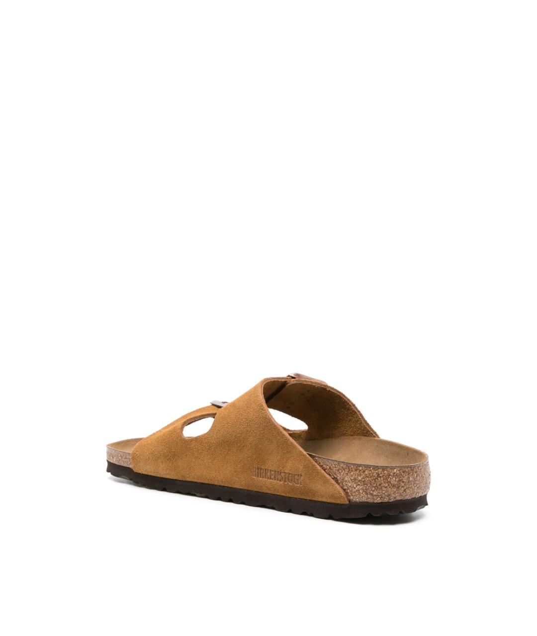 BIRKENSTOCK Коричневые замшевые сандалии, фото 3