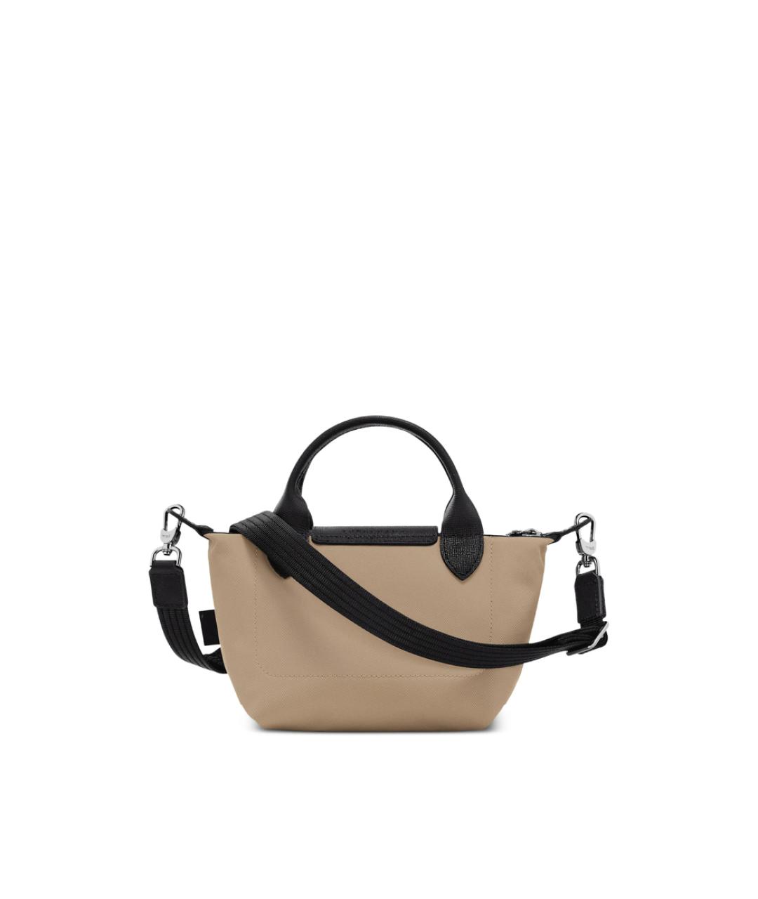 LONGCHAMP Бежевая кожаная сумка через плечо, фото 6