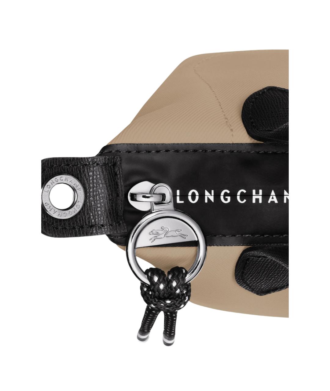 LONGCHAMP Бежевая кожаная сумка через плечо, фото 3