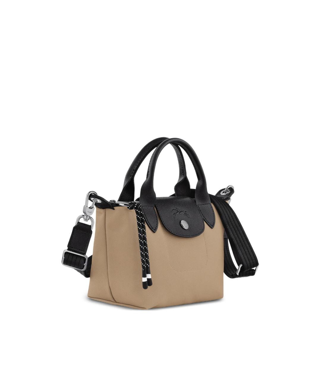 LONGCHAMP Бежевая кожаная сумка через плечо, фото 5