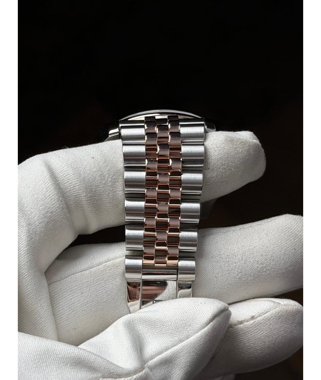 ROLEX Коричневые часы из розового золота, фото 7