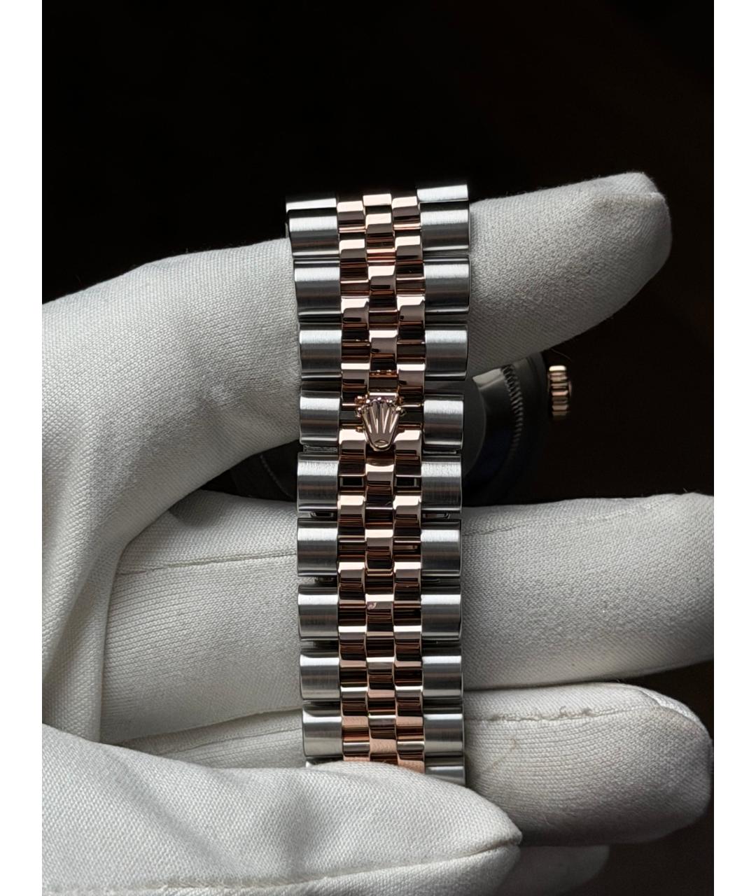 ROLEX Коричневые часы из розового золота, фото 8