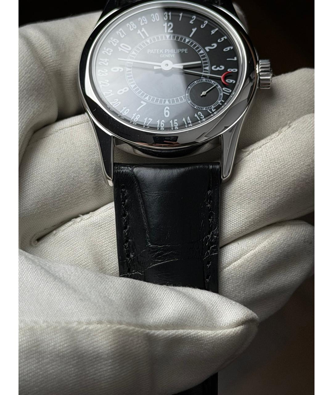 PATEK PHILIPPE Черные часы из белого золота, фото 6
