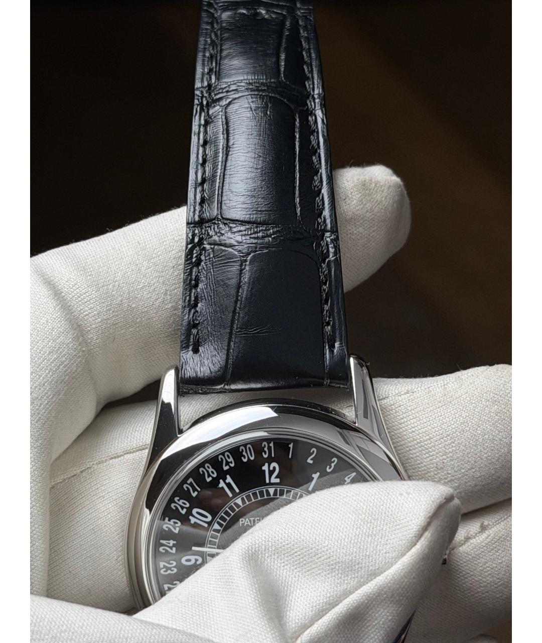 PATEK PHILIPPE Черные часы из белого золота, фото 7