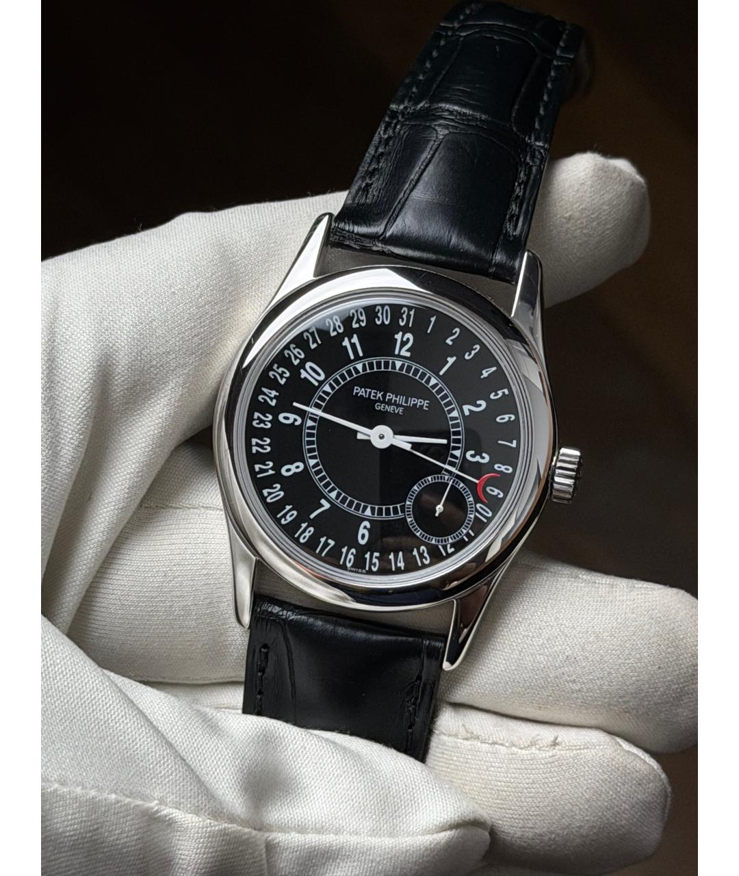 PATEK PHILIPPE Черные часы из белого золота, фото 2
