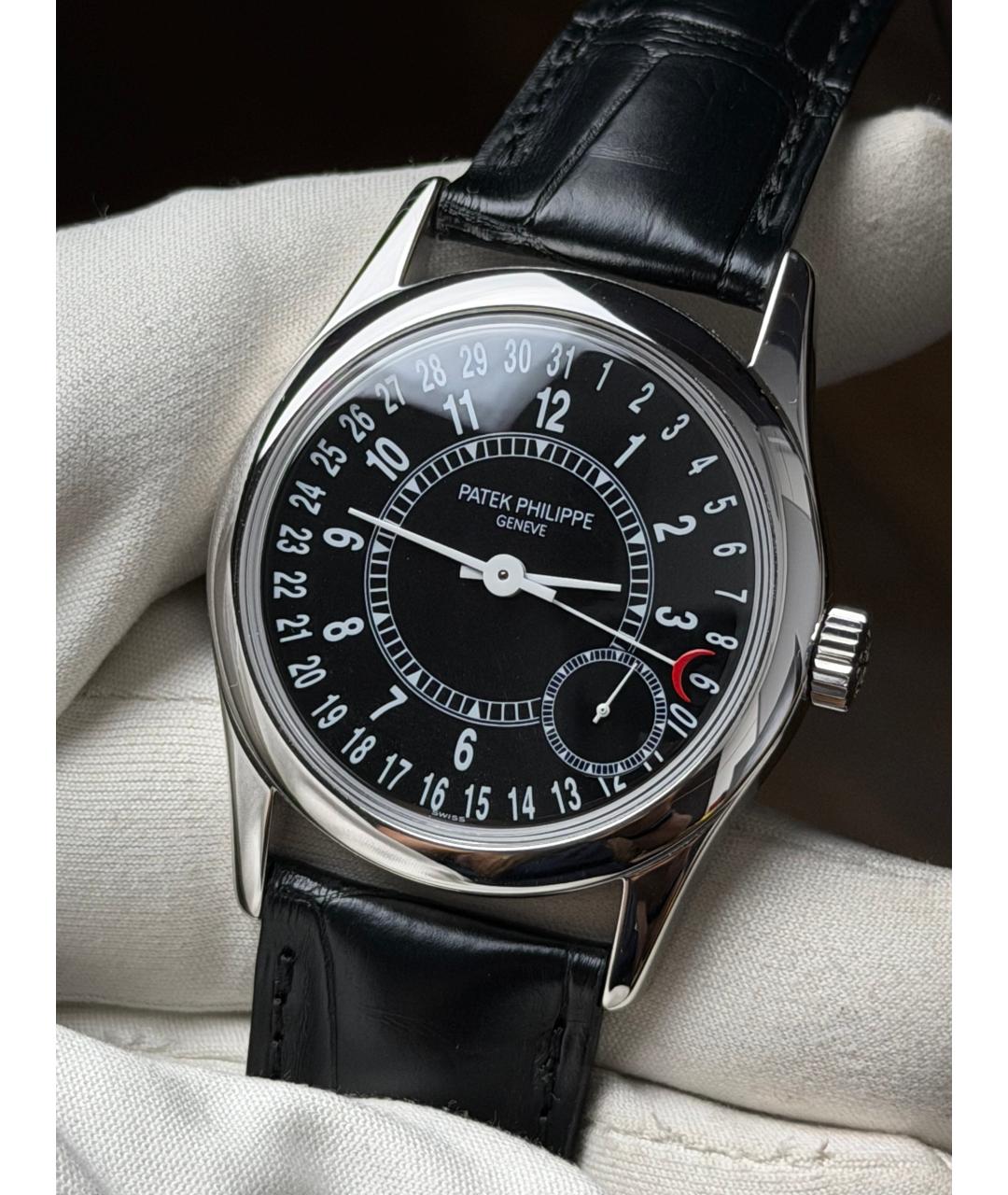 PATEK PHILIPPE Черные часы из белого золота, фото 3
