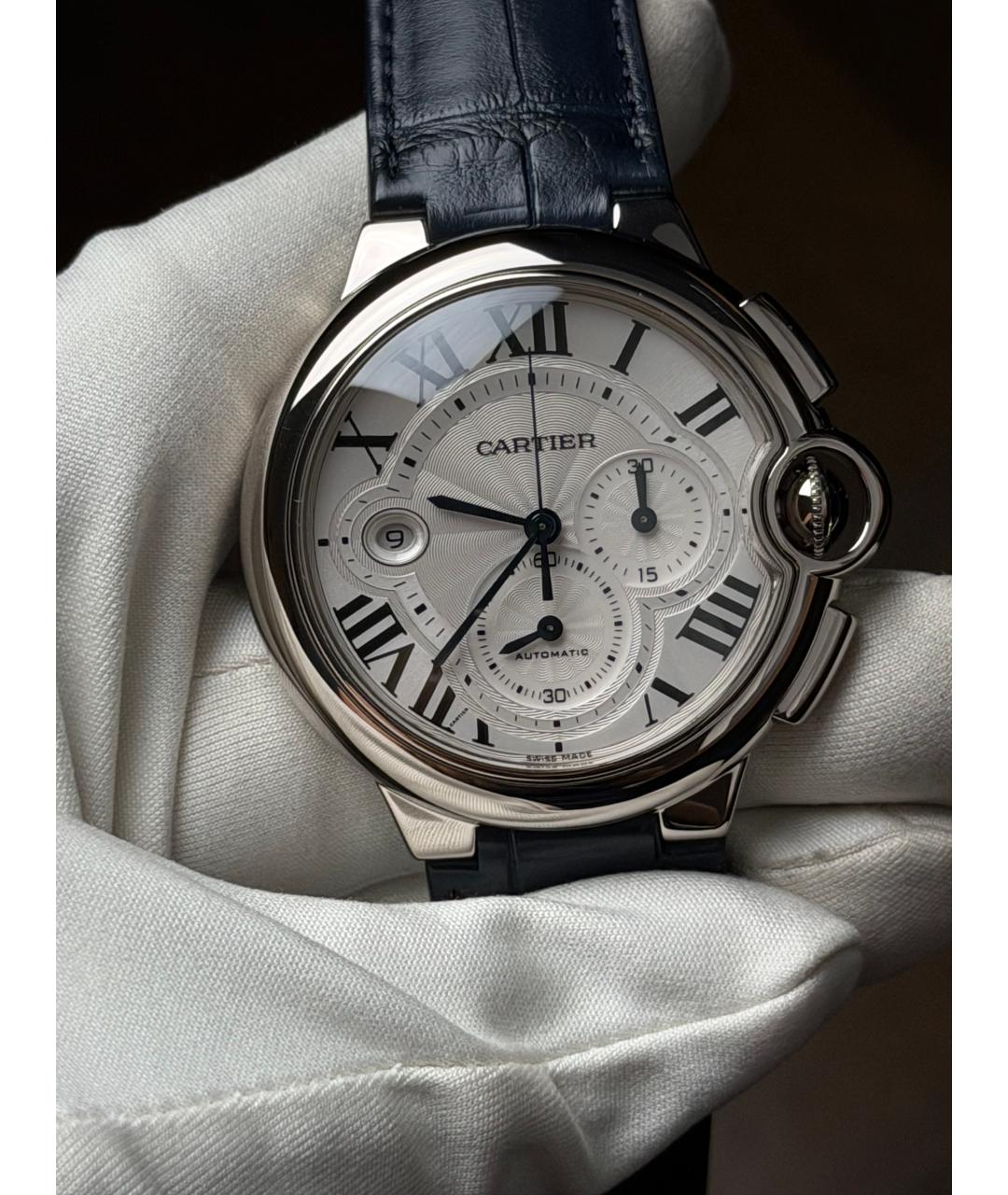 CARTIER Белые часы из белого золота, фото 2
