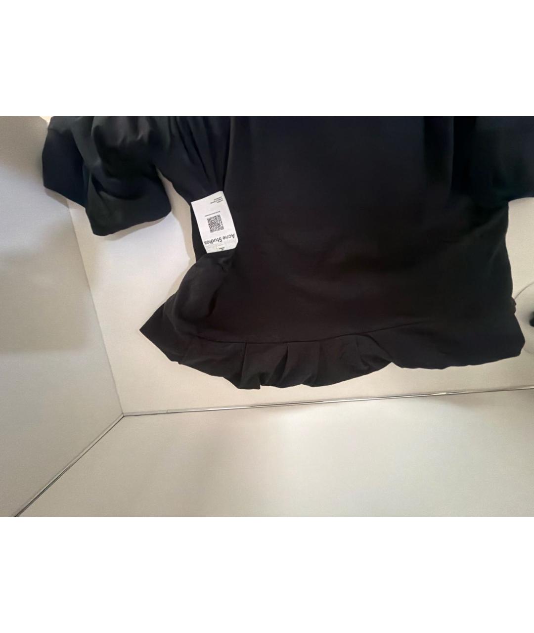 ACNE STUDIOS Черная хлопковая футболка, фото 4