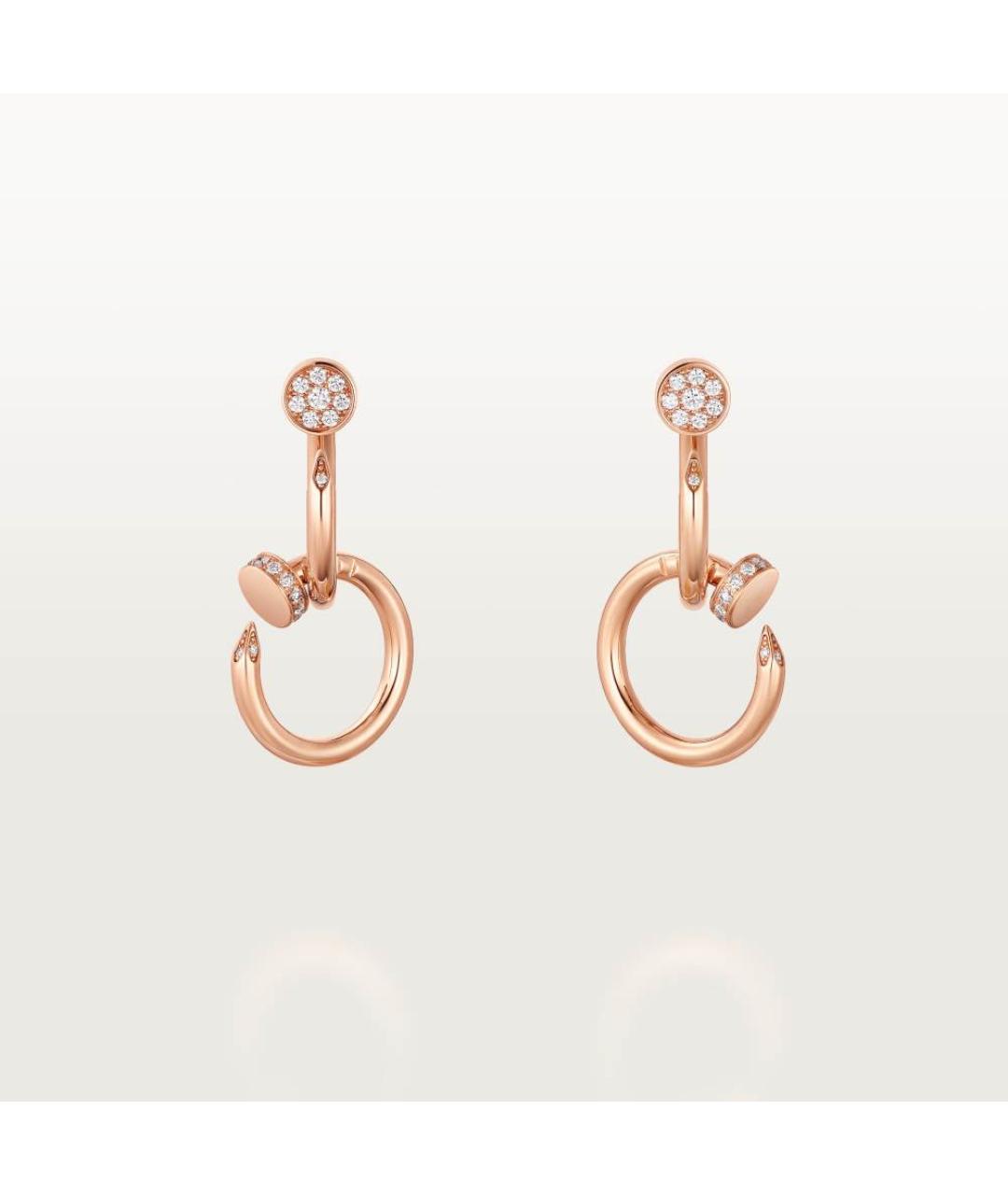 CARTIER Золотые серьги из розового золота, фото 4