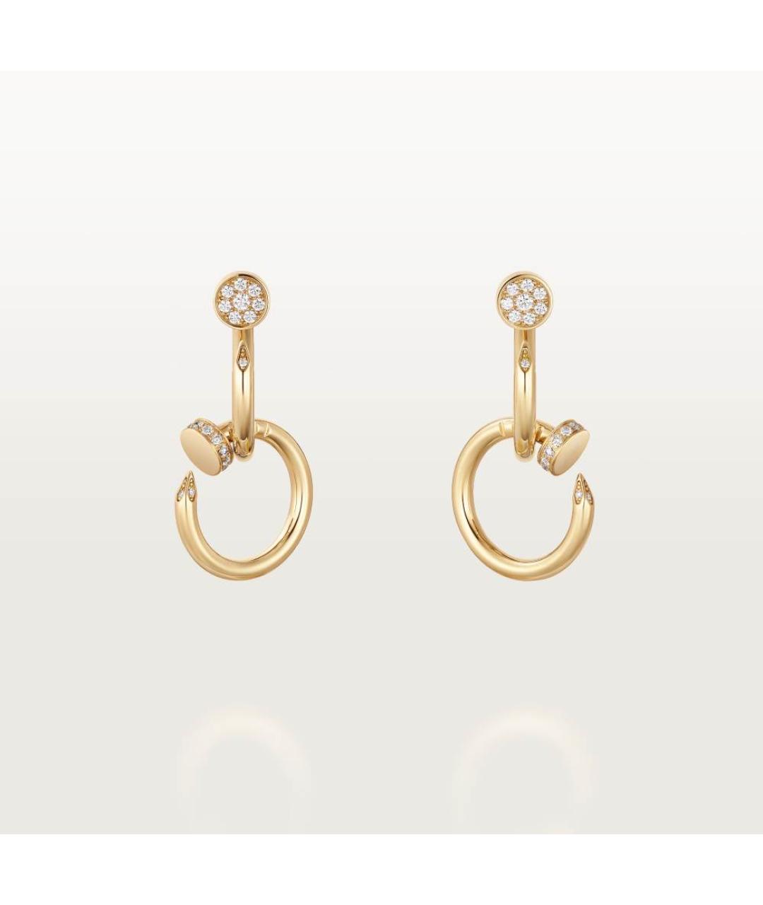 CARTIER Золотые серьги из желтого золота, фото 4